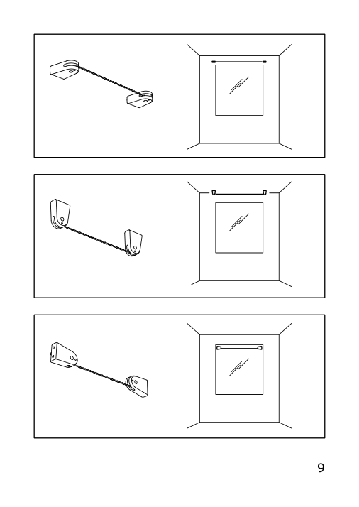 Assembly instructions for IKEA Foersynt curtain wire white | Page 9 - IKEA FÖRSYNT curtain wire 503.533.20