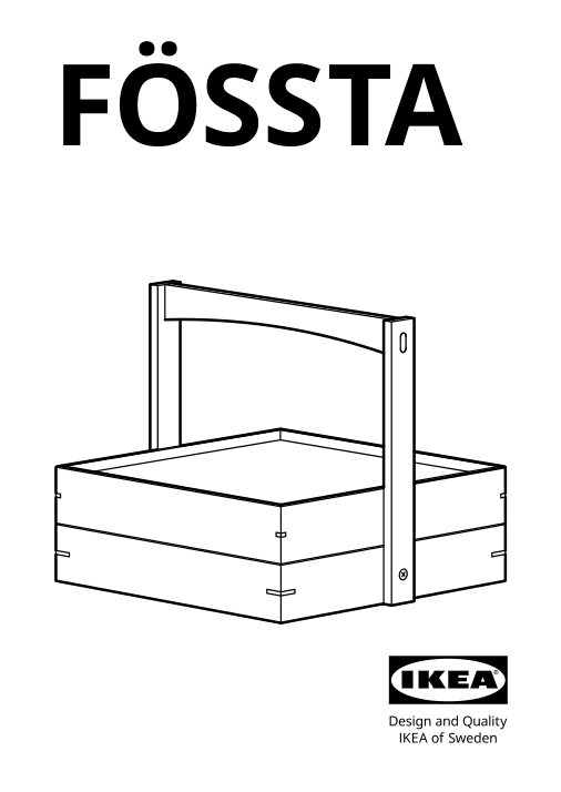 Assembly instructions for IKEA Foessta serving container with lid red bamboo | Page 1 - IKEA FÖSSTA serving container with lid 505.655.72