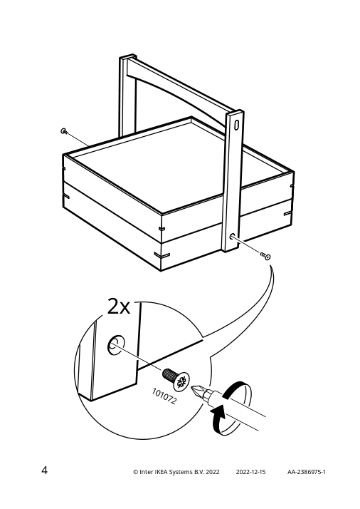 Assembly instructions for IKEA Foessta serving container with lid red bamboo | Page 4 - IKEA FÖSSTA serving container with lid 505.655.72