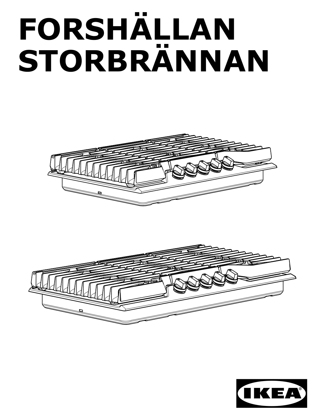 Assembly instructions for IKEA Forshaellan gas cooktop stainless steel | Page 1 - IKEA FORSHÄLLAN gas cooktop 905.405.46