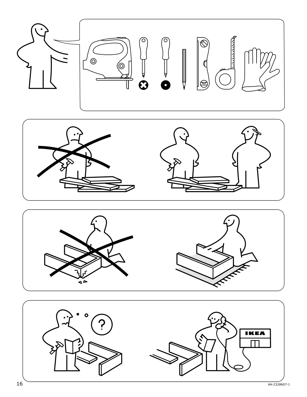 Assembly instructions for IKEA Forshaellan gas cooktop stainless steel | Page 16 - IKEA FORSHÄLLAN gas cooktop 905.405.46