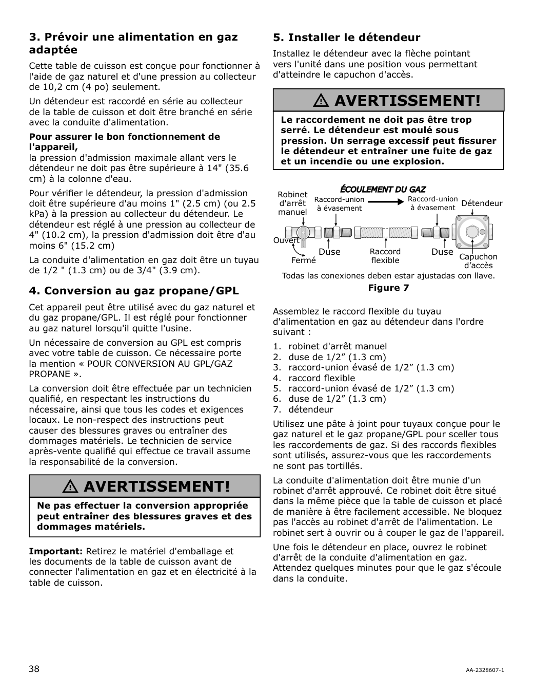 Assembly instructions for IKEA Forshaellan gas cooktop stainless steel | Page 38 - IKEA FORSHÄLLAN gas cooktop 905.405.46