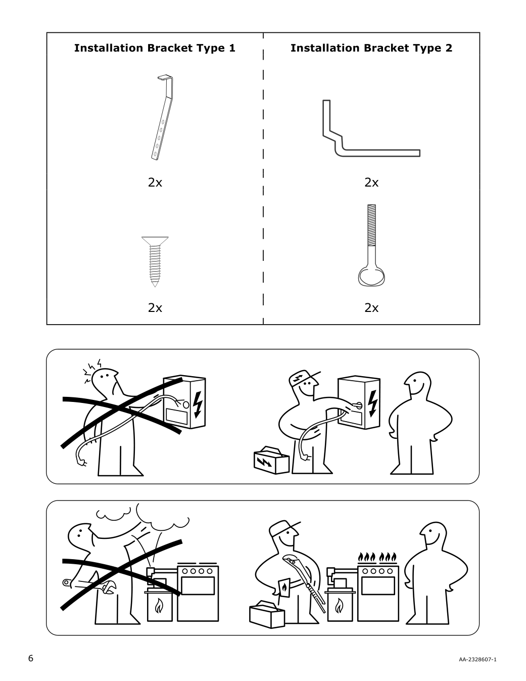 Assembly instructions for IKEA Forshaellan gas cooktop stainless steel | Page 6 - IKEA FORSHÄLLAN gas cooktop 905.405.46