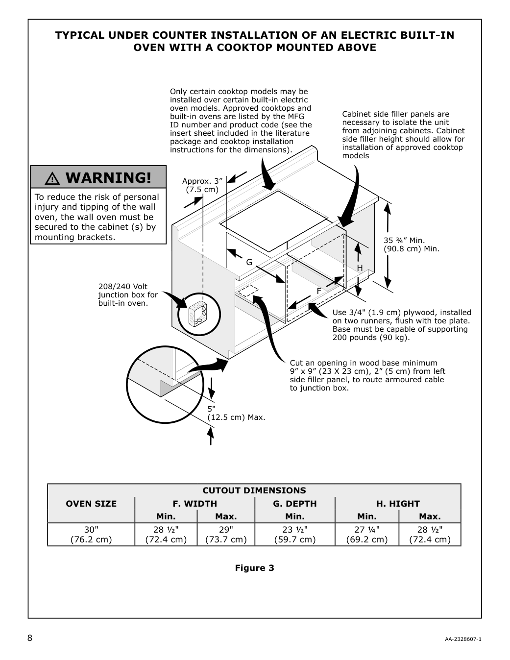 Assembly instructions for IKEA Forshaellan gas cooktop stainless steel | Page 8 - IKEA FORSHÄLLAN gas cooktop 905.405.46