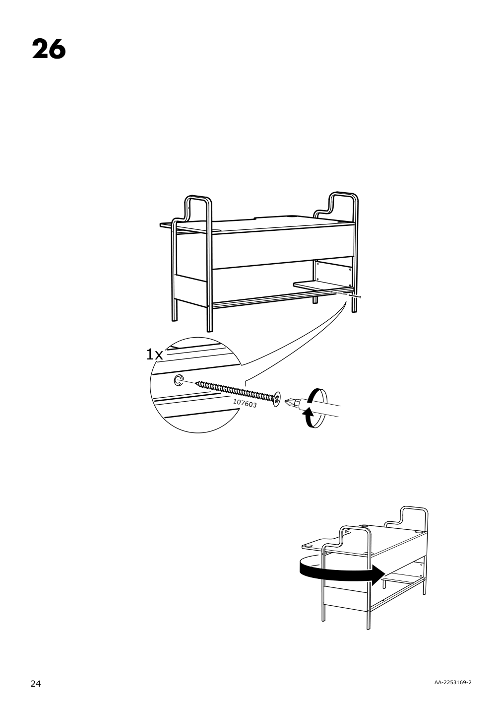 Assembly instructions for IKEA Fredde gaming desk black | Page 24 - IKEA FREDDE gaming desk 104.960.62