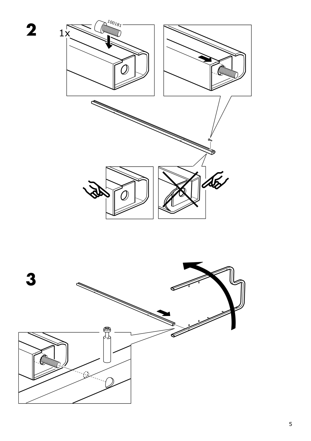 Assembly instructions for IKEA Fredde gaming desk black | Page 5 - IKEA FREDDE gaming desk 104.960.62