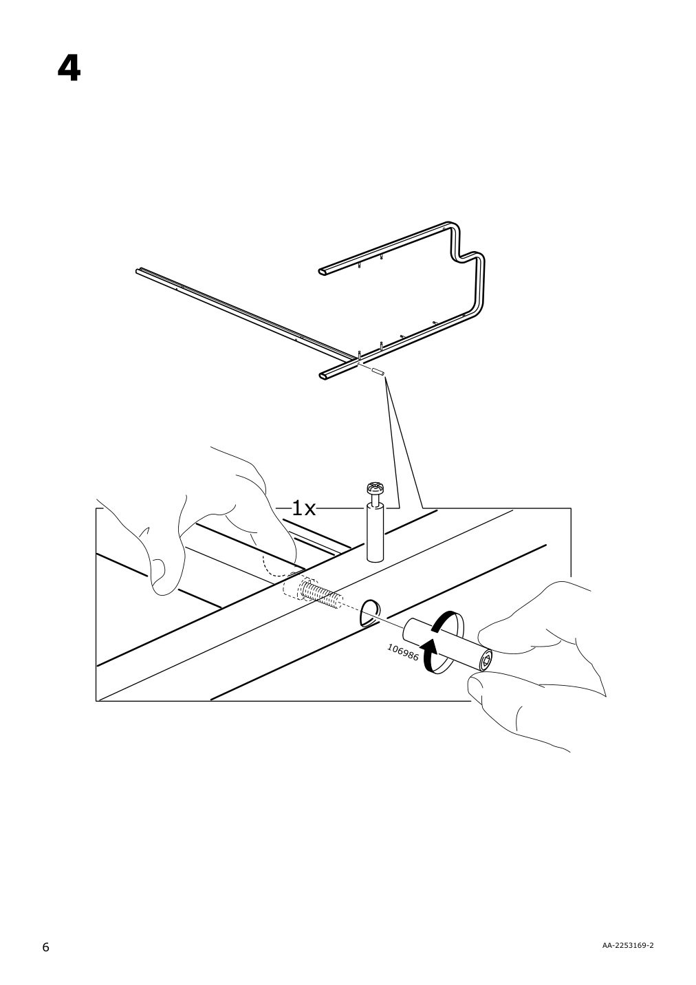 Assembly instructions for IKEA Fredde gaming desk black | Page 6 - IKEA FREDDE gaming desk 104.960.62