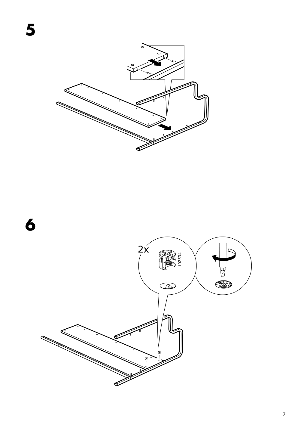 Assembly instructions for IKEA Fredde gaming desk black | Page 7 - IKEA FREDDE gaming desk 104.960.62