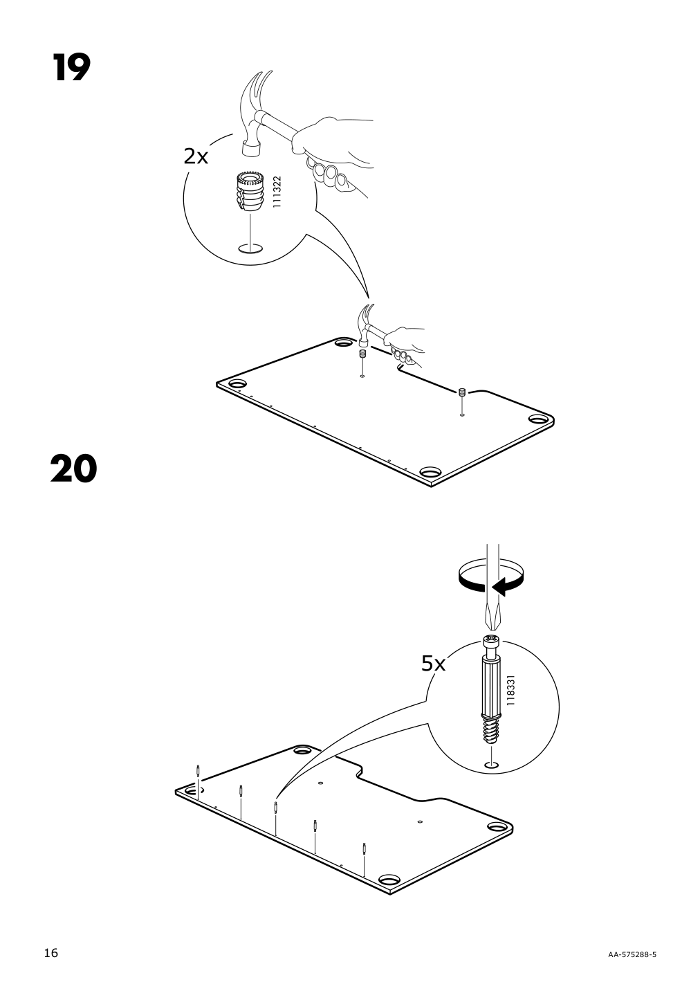 Assembly instructions for IKEA Fredde gaming desk black | Page 16 - IKEA FREDDE / STYRSPEL gaming desk and chair 694.913.31