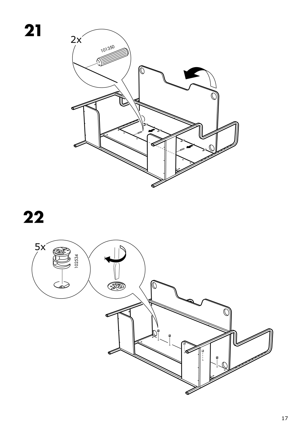 Assembly instructions for IKEA Fredde gaming desk black | Page 17 - IKEA FREDDE / STYRSPEL gaming desk and chair 694.913.31