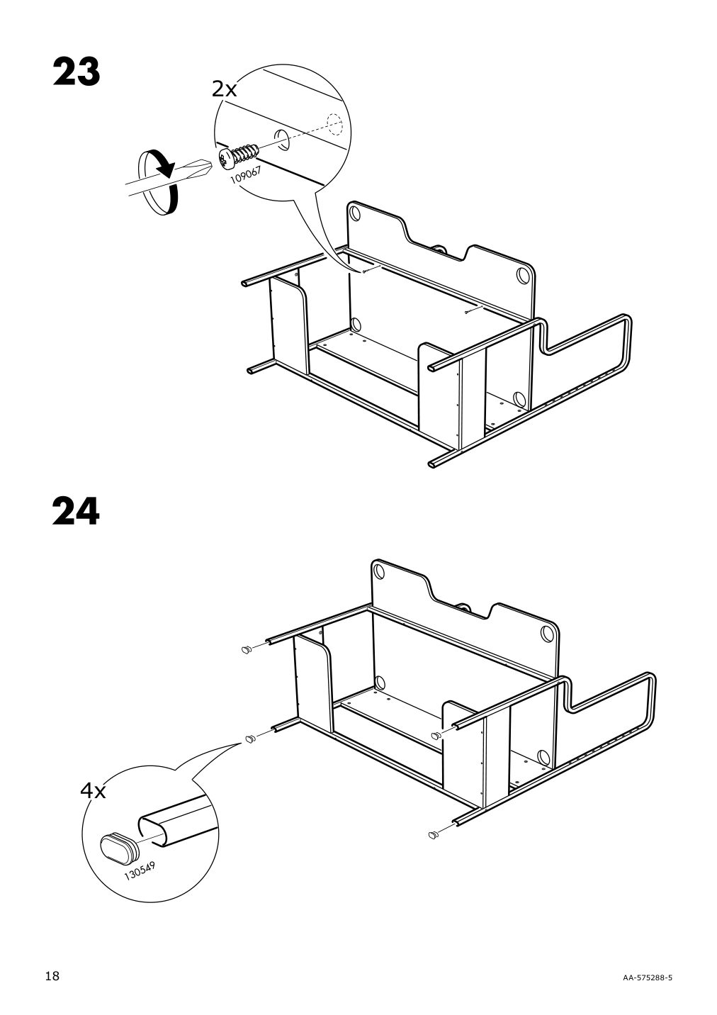 Assembly instructions for IKEA Fredde gaming desk black | Page 18 - IKEA FREDDE / STYRSPEL gaming desk and chair 694.913.31