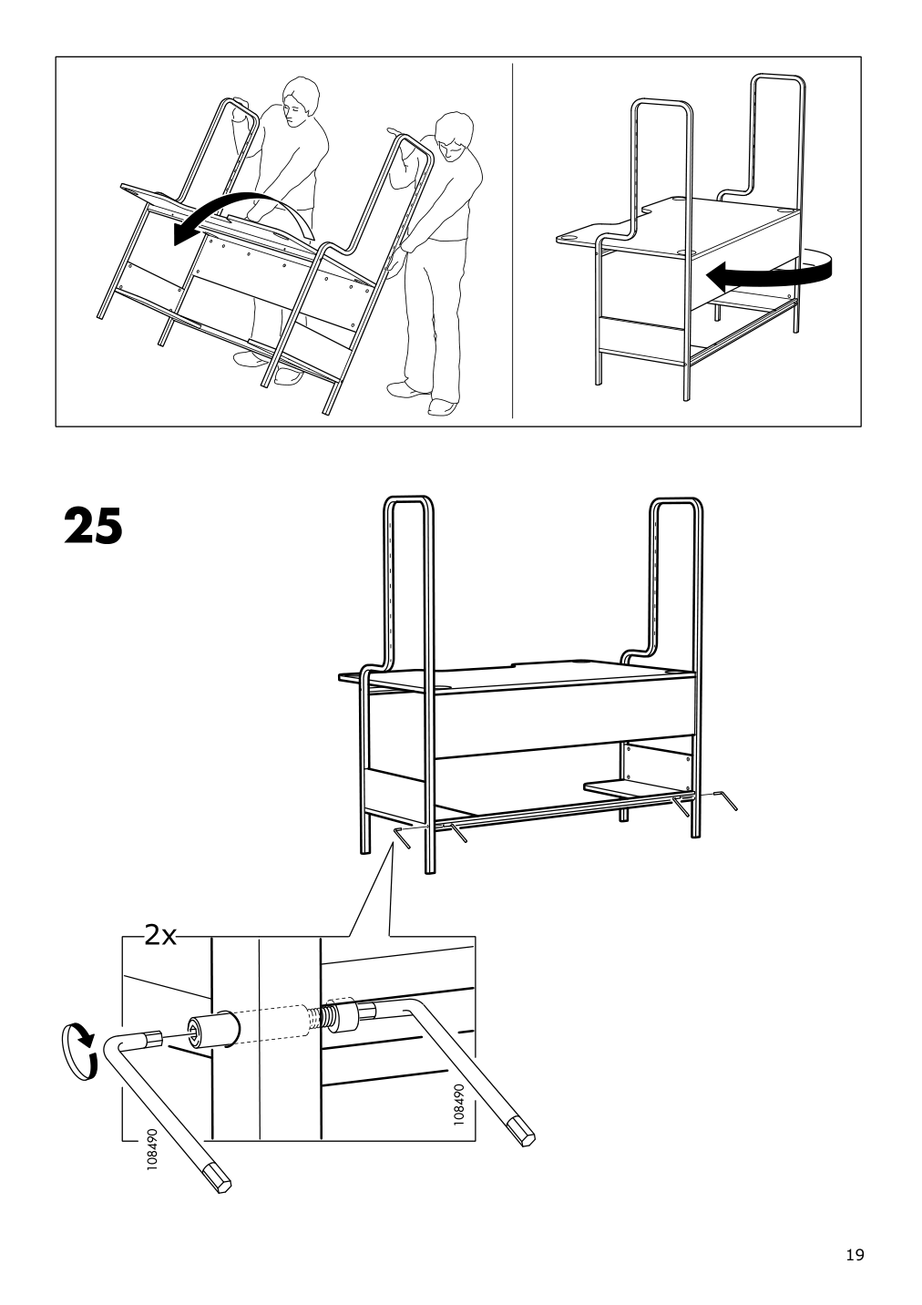 Assembly instructions for IKEA Fredde gaming desk black | Page 19 - IKEA FREDDE / STYRSPEL gaming desk and chair 694.913.31