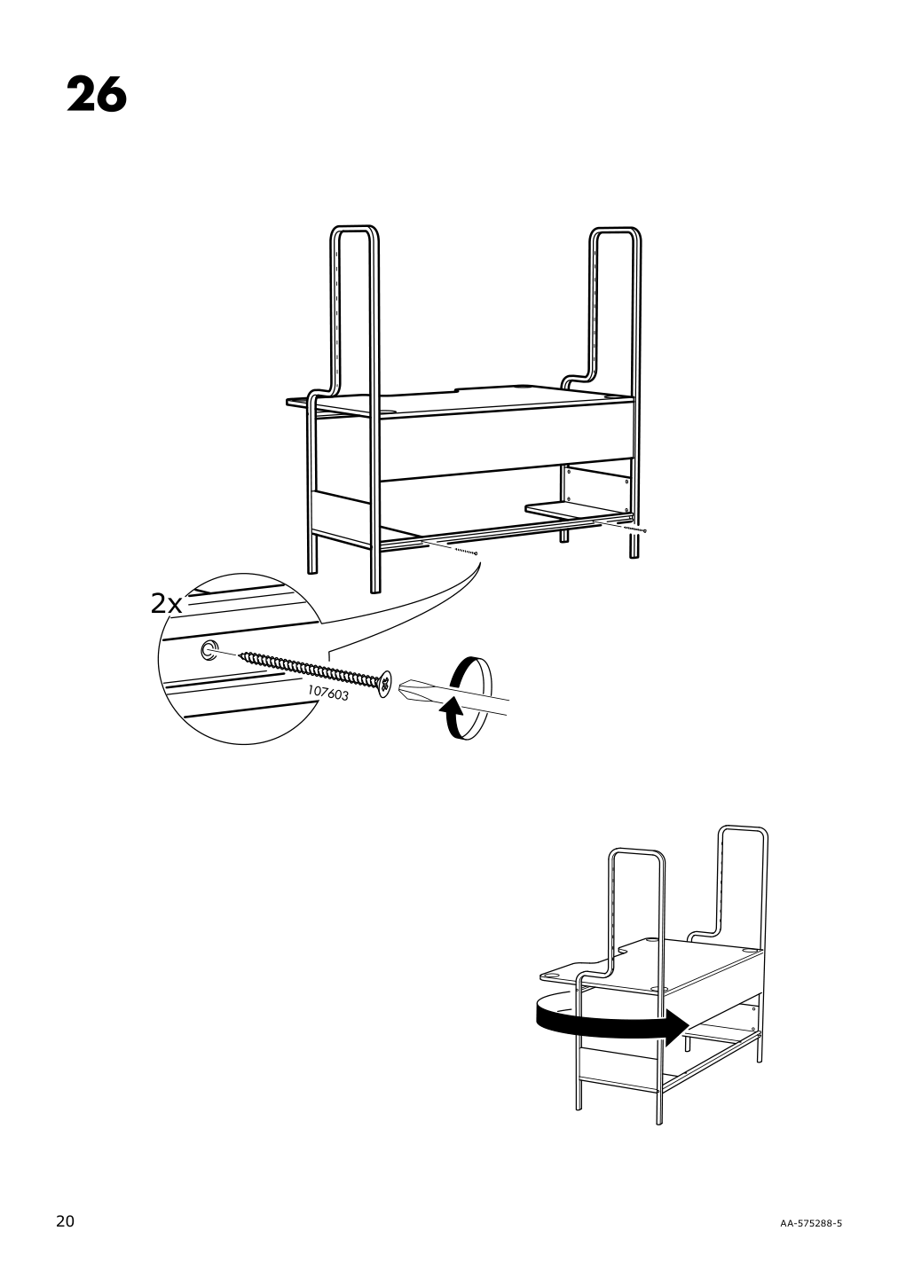 Assembly instructions for IKEA Fredde gaming desk black | Page 20 - IKEA FREDDE / STYRSPEL gaming desk and chair 694.913.31