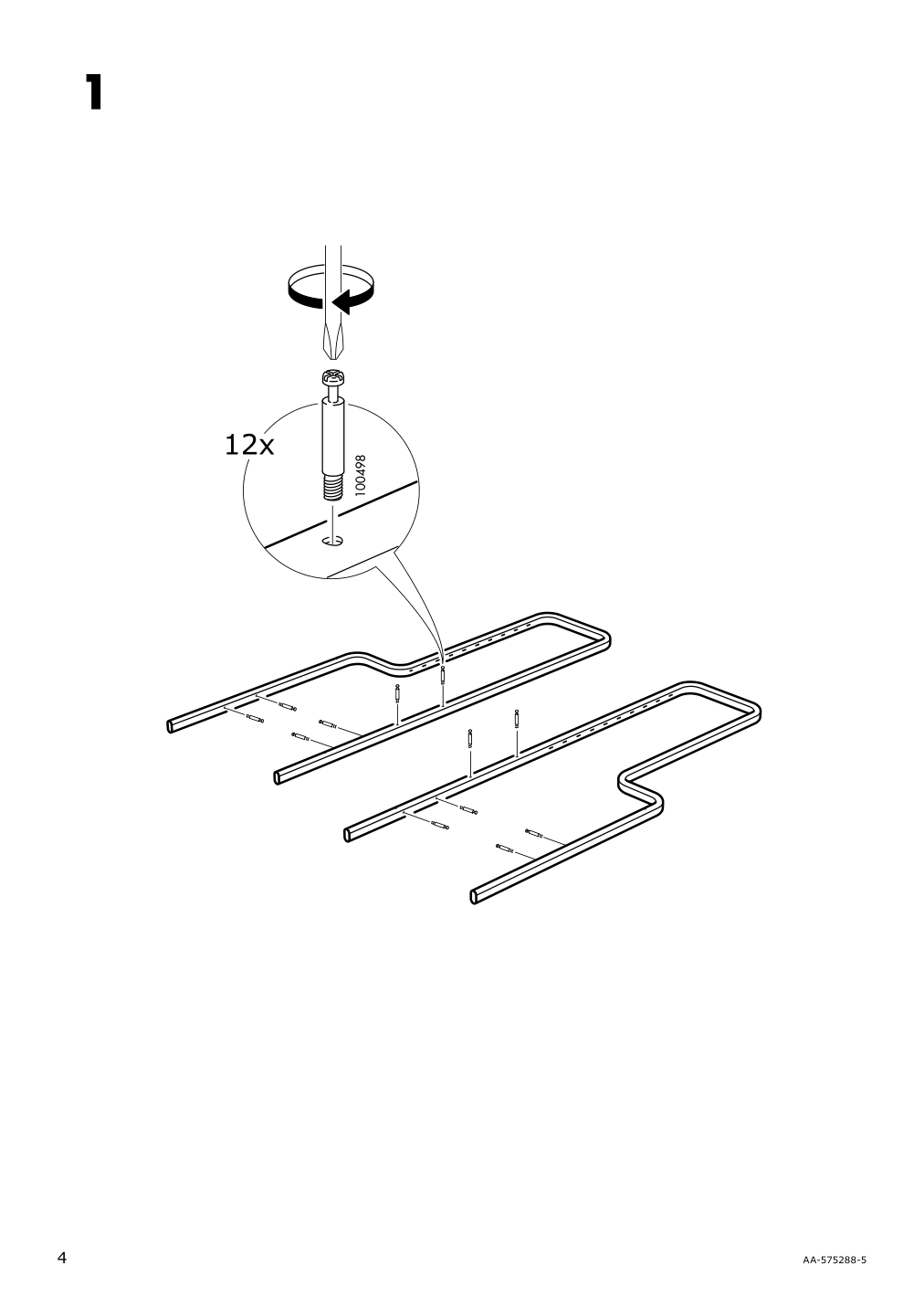 Assembly instructions for IKEA Fredde gaming desk black | Page 4 - IKEA FREDDE / STYRSPEL gaming desk and chair 694.913.31