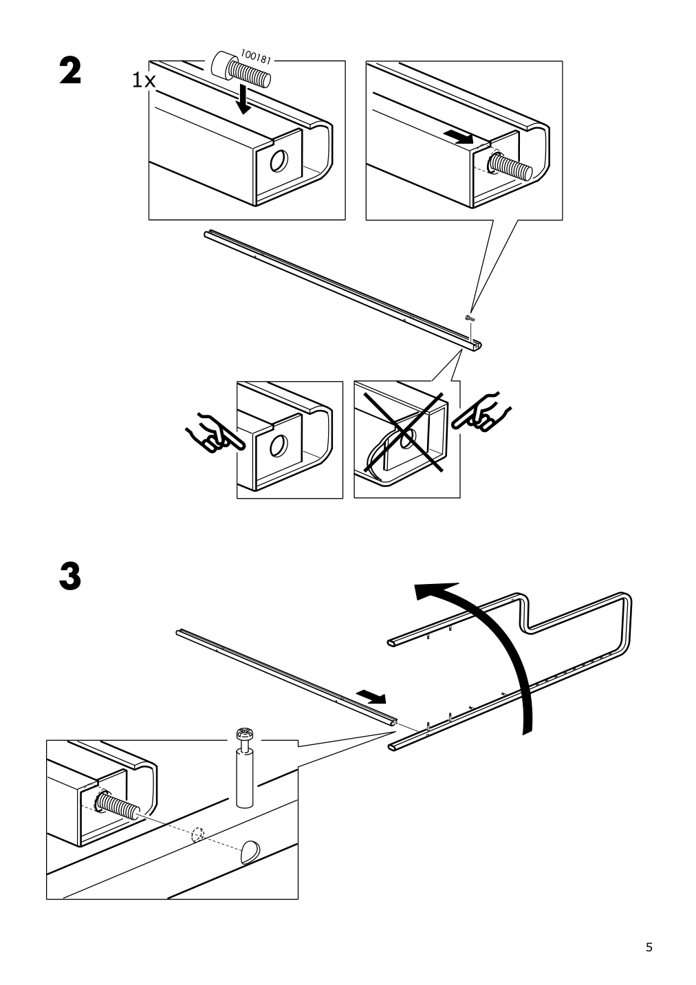 Assembly instructions for IKEA Fredde gaming desk black | Page 5 - IKEA FREDDE / STYRSPEL gaming desk and chair 694.913.31