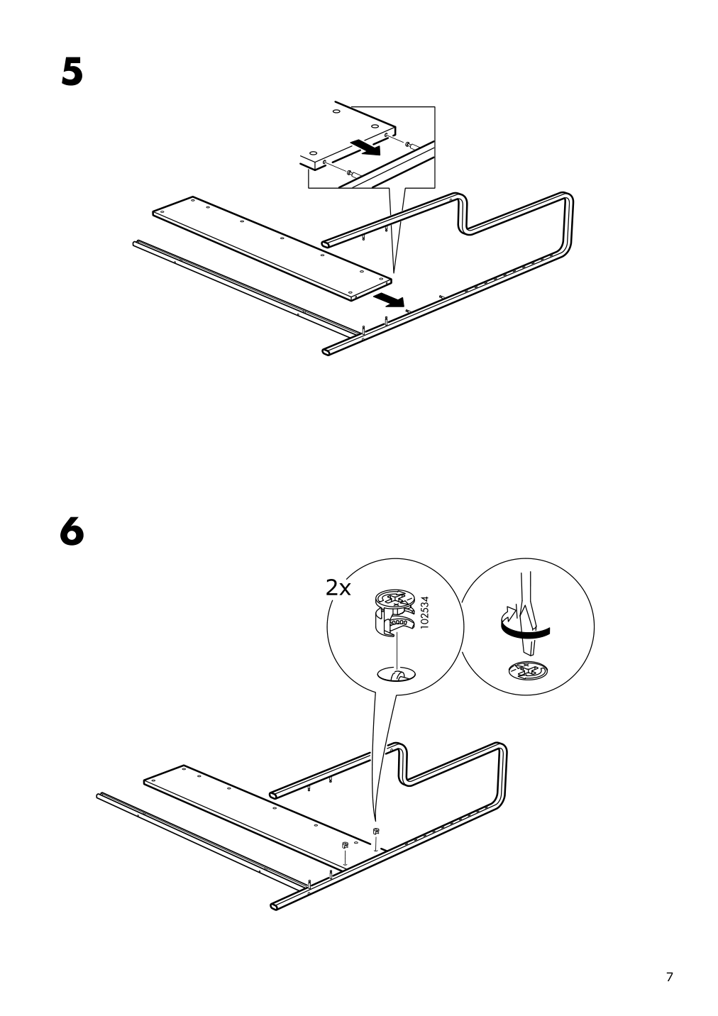 Assembly instructions for IKEA Fredde gaming desk black | Page 7 - IKEA FREDDE / STYRSPEL gaming desk and chair 694.913.31