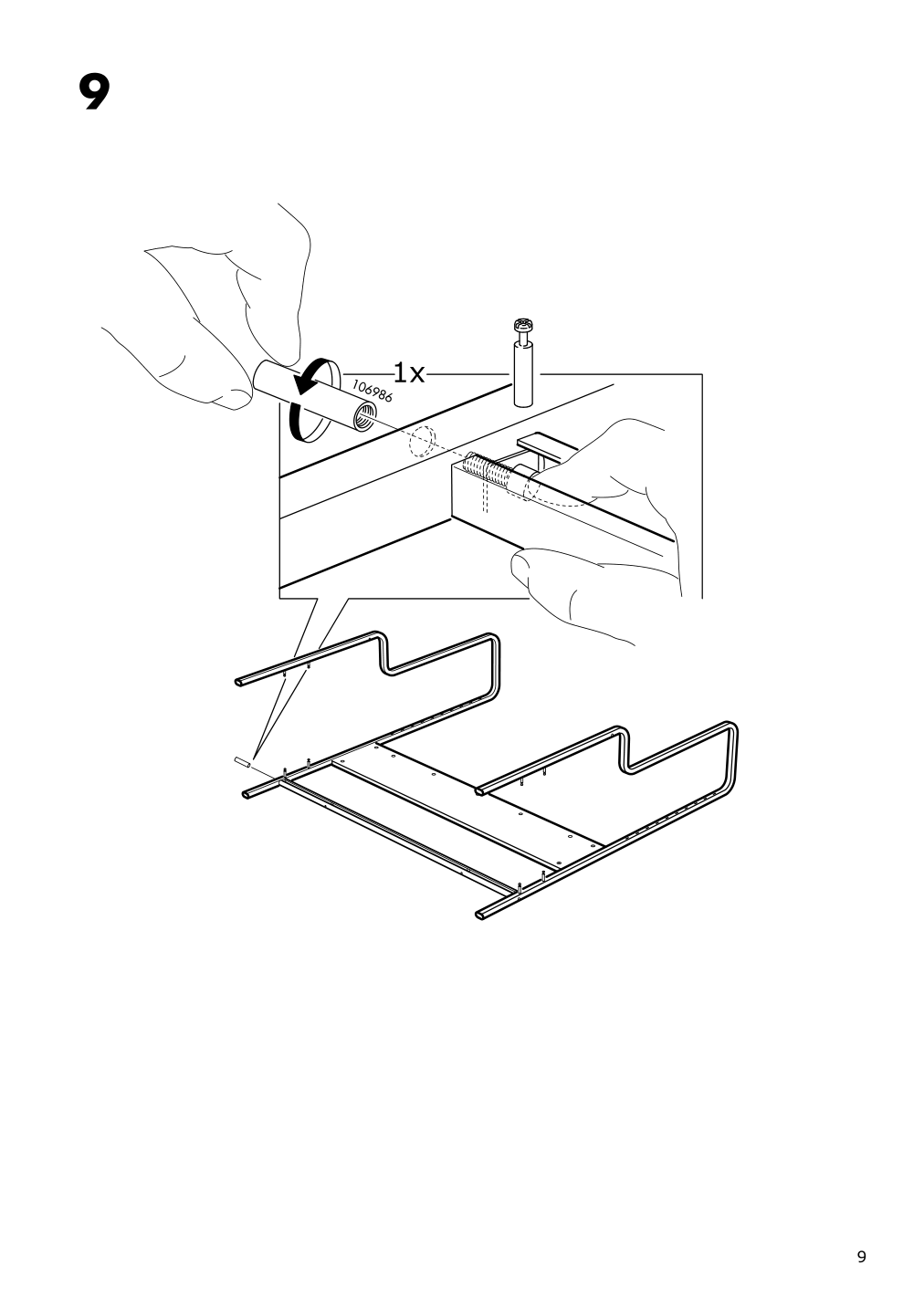 Assembly instructions for IKEA Fredde gaming desk black | Page 9 - IKEA FREDDE / STYRSPEL gaming desk and chair 694.913.31