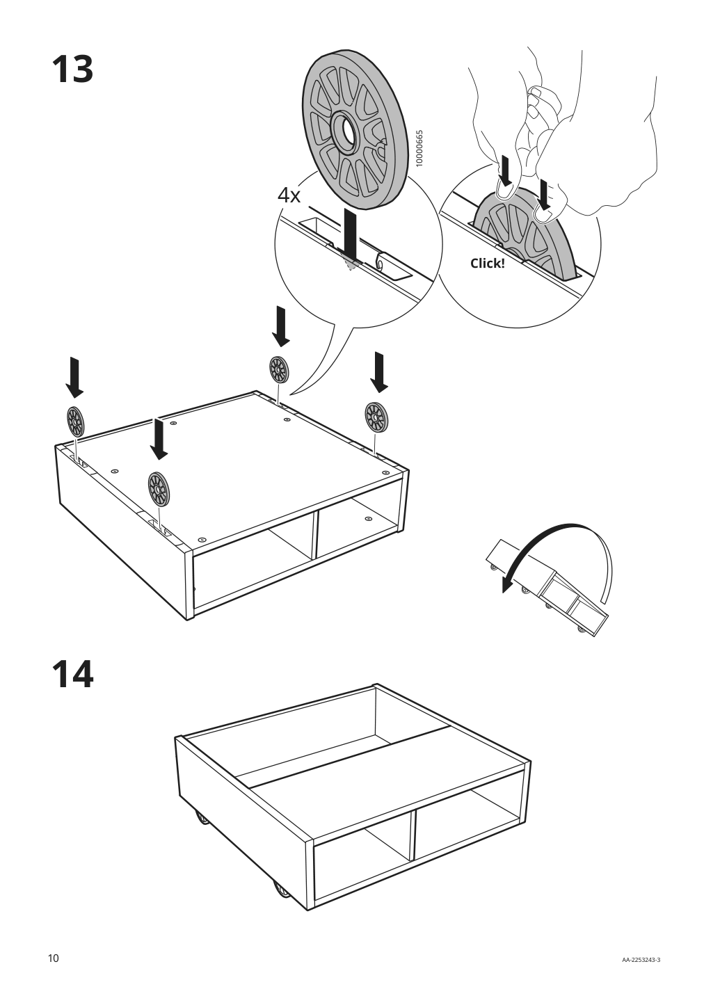 Assembly instructions for IKEA Fredvang underbed storage bedside table white | Page 10 - IKEA FREDVANG underbed storage/bedside table 104.936.38