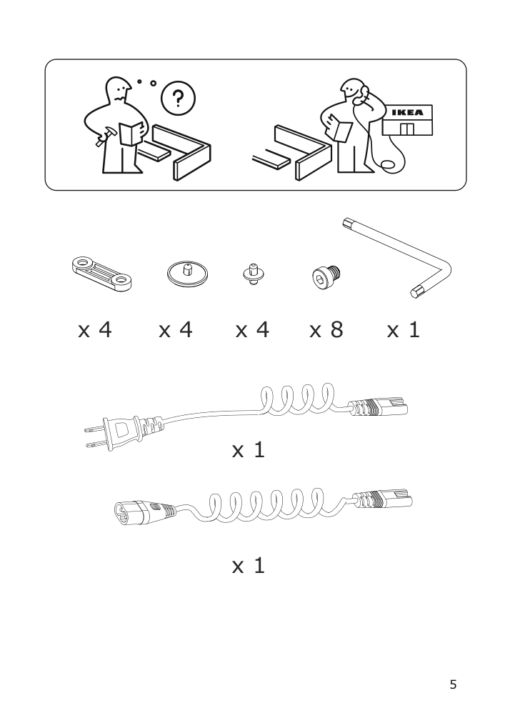 Assembly instructions for IKEA Frekvens led multi use light black | Page 5 - IKEA FREKVENS LED multi-use light 304.203.54