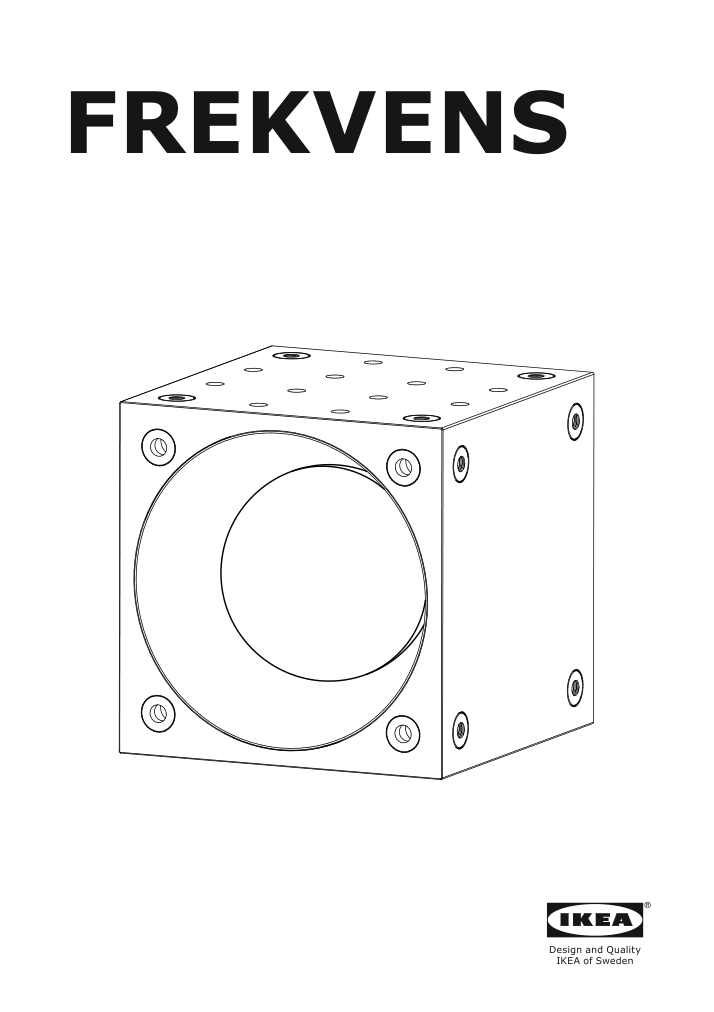 Assembly instructions for IKEA Frekvens led spotlight black white | Page 1 - IKEA SYMFONISK Wifi bookshelf Sonos speaker w LED 195.007.24