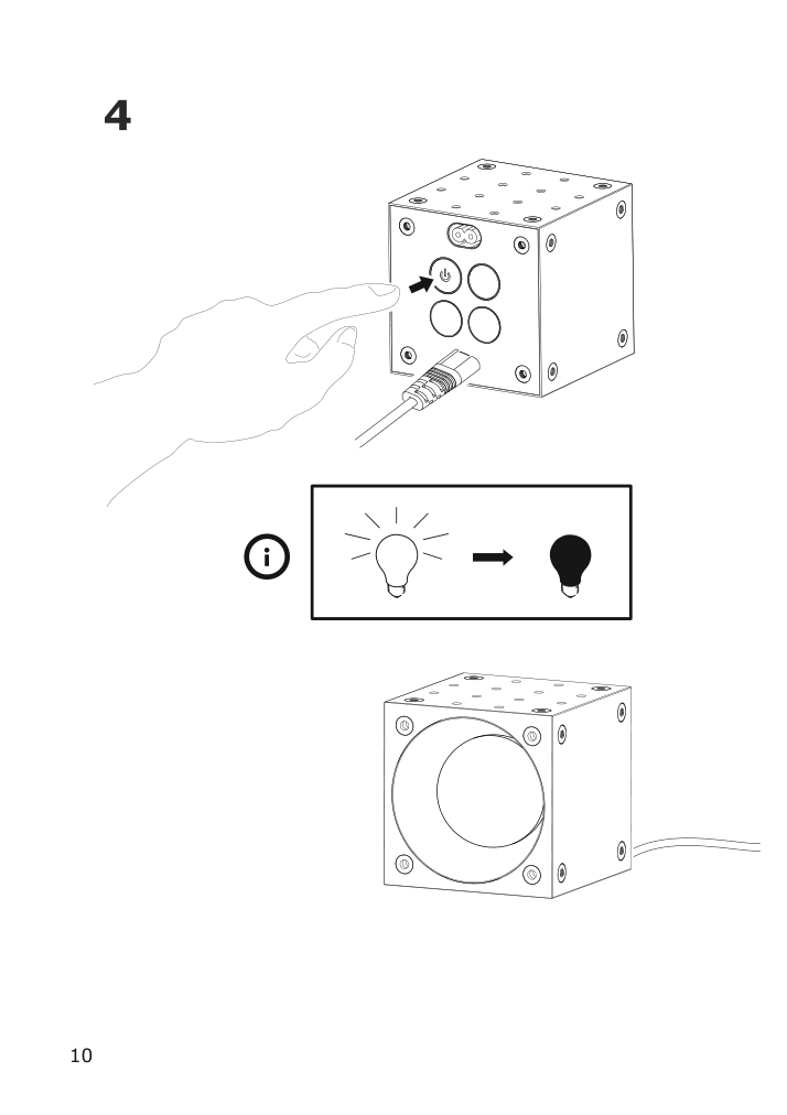 Assembly instructions for IKEA Frekvens led spotlight black white | Page 10 - IKEA SYMFONISK Wifi bookshelf Sonos speaker w LED 195.007.24