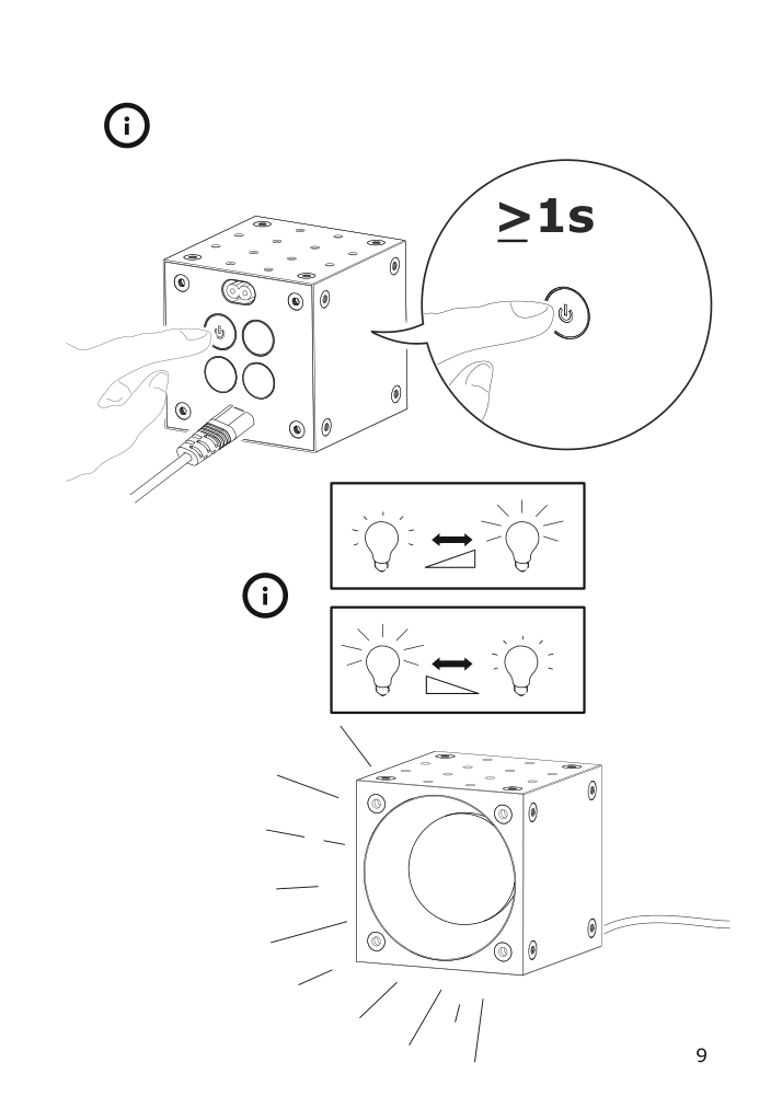 Assembly instructions for IKEA Frekvens led spotlight black white | Page 9 - IKEA SYMFONISK Wifi bookshelf Sonos speaker w LED 195.007.24