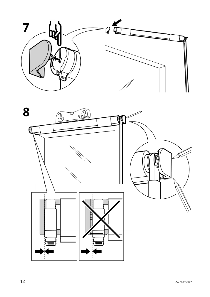 Assembly instructions for IKEA Fridans black out roller blind blue | Page 12 - IKEA FRIDANS black-out roller blind 403.968.86