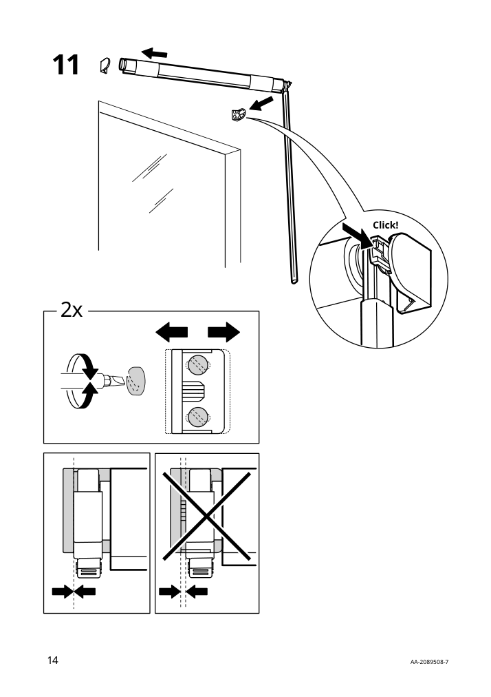 Assembly instructions for IKEA Fridans black out roller blind blue | Page 14 - IKEA FRIDANS black-out roller blind 403.968.86