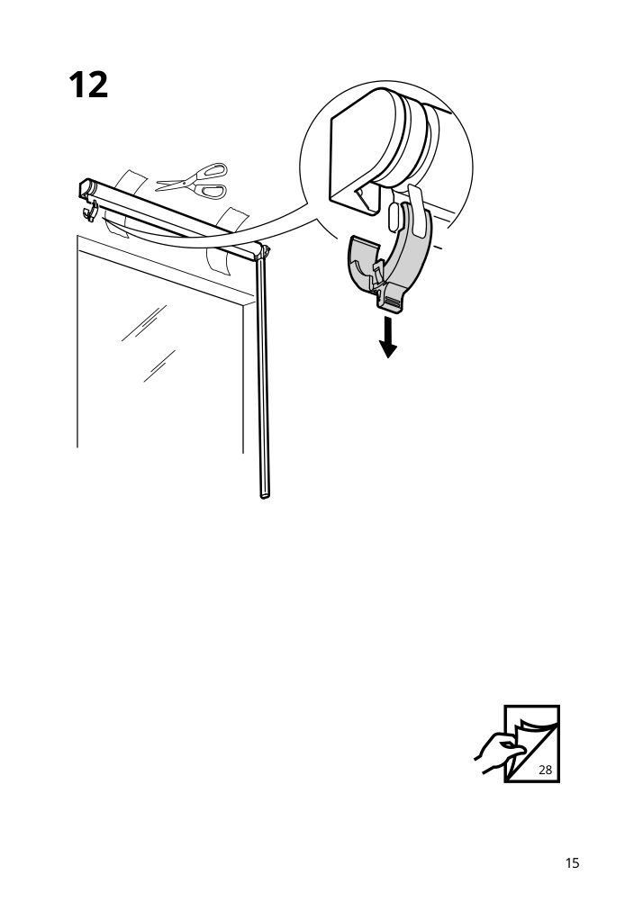 Assembly instructions for IKEA Fridans black out roller blind blue | Page 15 - IKEA FRIDANS black-out roller blind 403.968.86