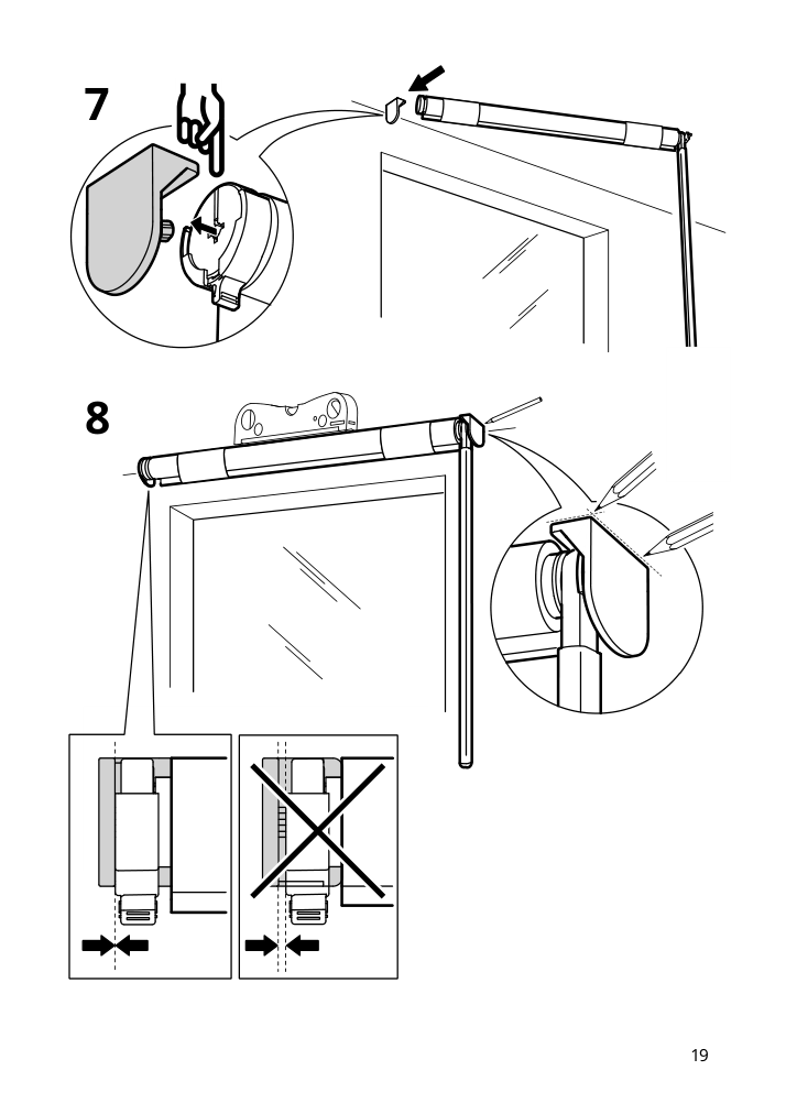 Assembly instructions for IKEA Fridans black out roller blind blue | Page 19 - IKEA FRIDANS black-out roller blind 403.968.86