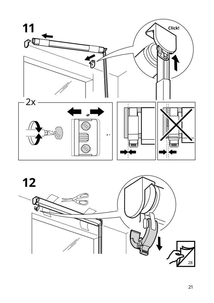 Assembly instructions for IKEA Fridans black out roller blind blue | Page 21 - IKEA FRIDANS black-out roller blind 403.968.86