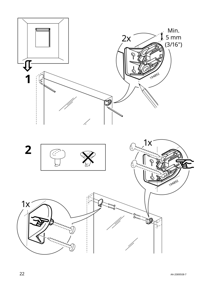 Assembly instructions for IKEA Fridans black out roller blind blue | Page 22 - IKEA FRIDANS black-out roller blind 403.968.86