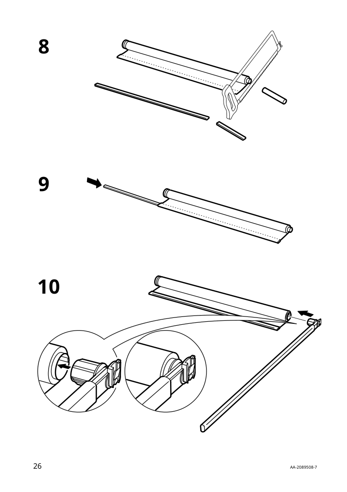 Assembly instructions for IKEA Fridans black out roller blind blue | Page 26 - IKEA FRIDANS black-out roller blind 403.968.86