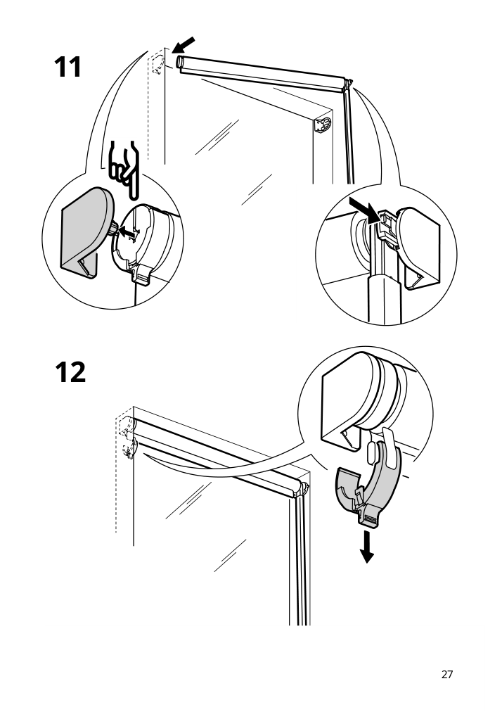 Assembly instructions for IKEA Fridans black out roller blind blue | Page 27 - IKEA FRIDANS black-out roller blind 403.968.86