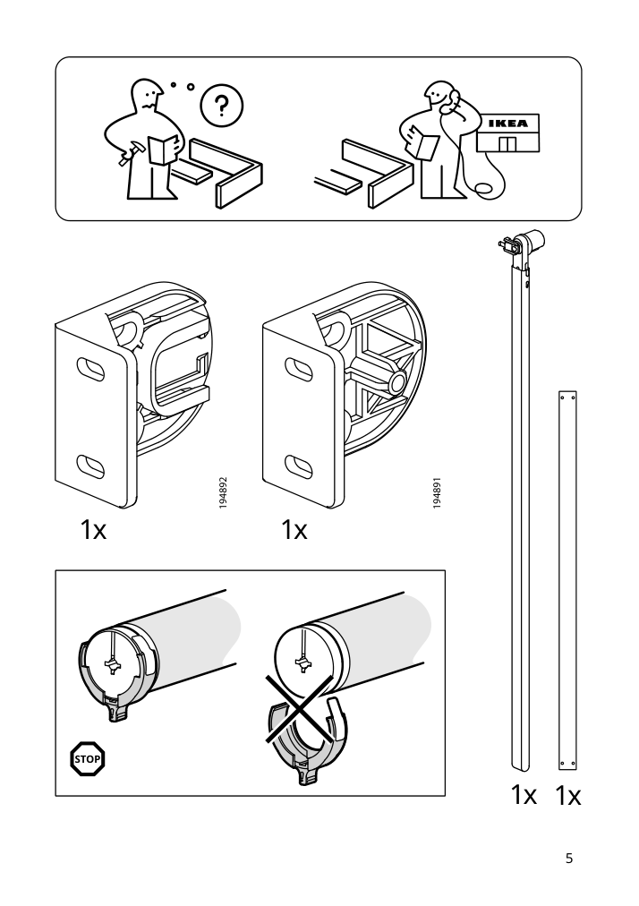 Assembly instructions for IKEA Fridans black out roller blind blue | Page 5 - IKEA FRIDANS black-out roller blind 403.968.86