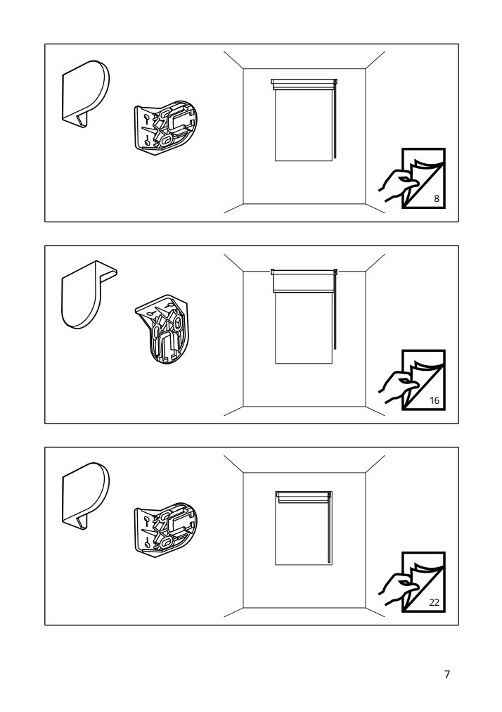 Assembly instructions for IKEA Fridans black out roller blind blue | Page 7 - IKEA FRIDANS black-out roller blind 403.968.86