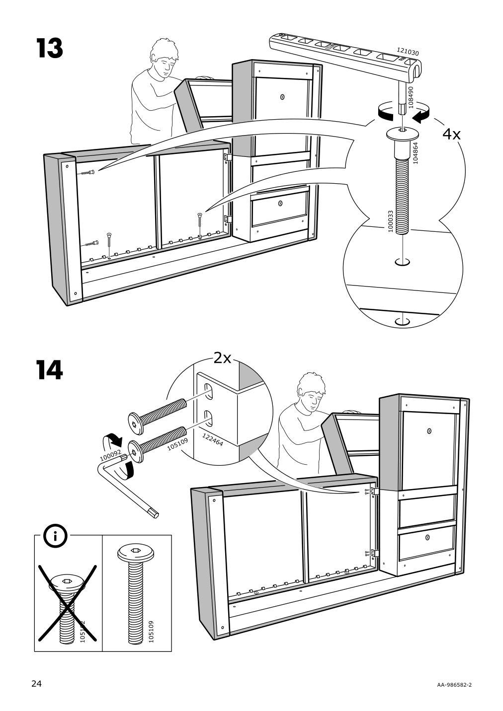 Assembly instructions for IKEA Friheten chaise for sleeper sectional bomstad black | Page 24 - IKEA FRIHETEN sleeper sectional,3 seat w/storage 692.168.18