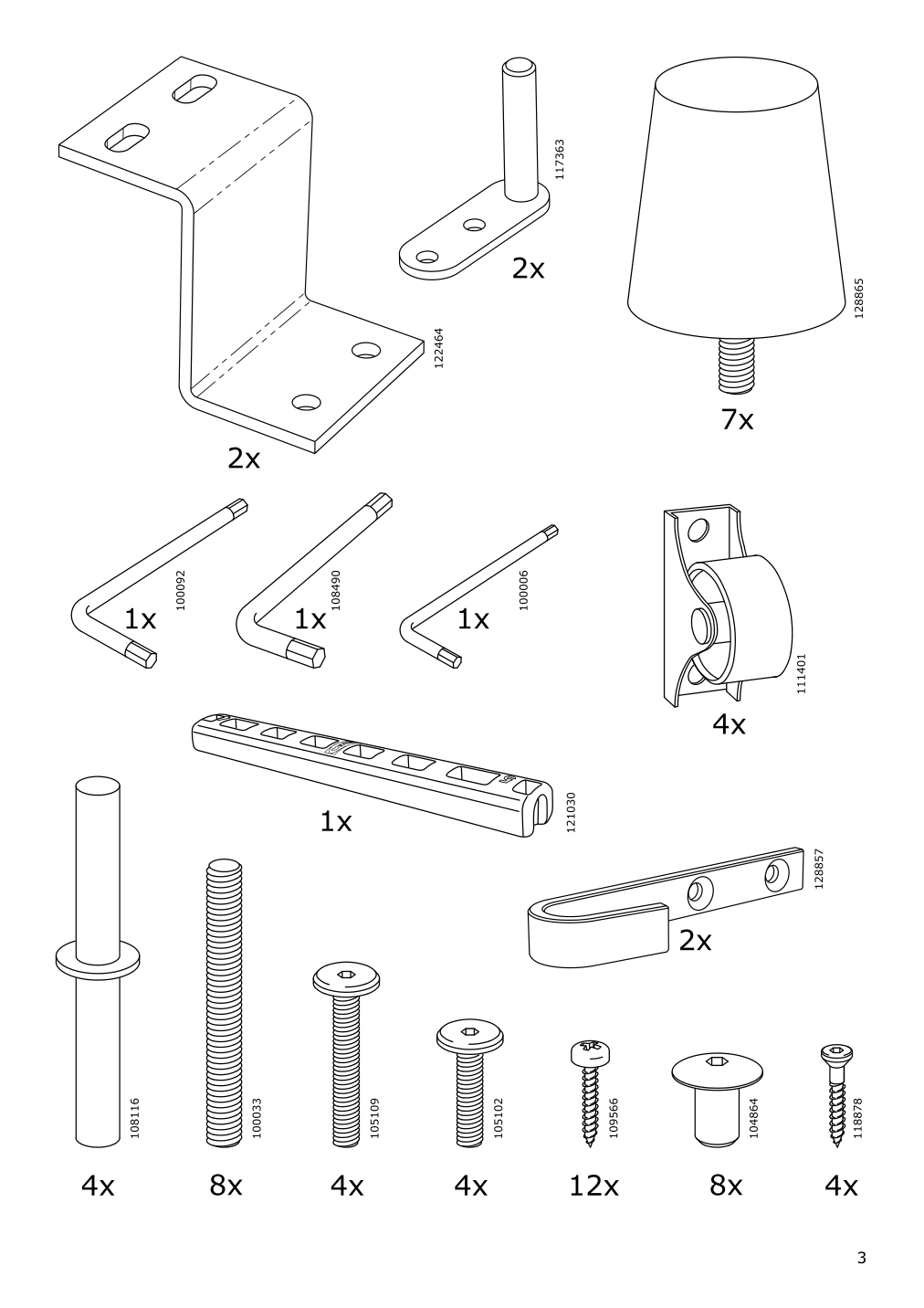 Assembly instructions for IKEA Friheten chaise for sleeper sectional bomstad black | Page 3 - IKEA FRIHETEN sleeper sectional,3 seat w/storage 692.168.18