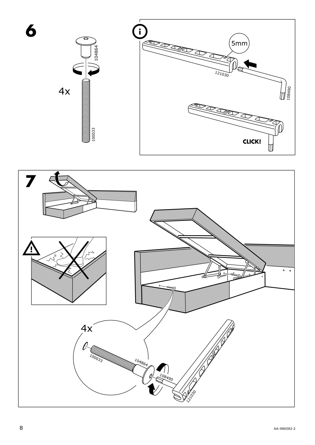 Assembly instructions for IKEA Friheten chaise for sleeper sectional bomstad black | Page 8 - IKEA FRIHETEN sleeper sectional,3 seat w/storage 692.168.18