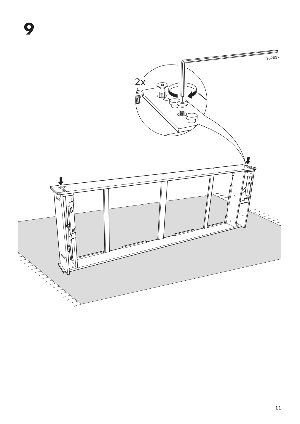 Assembly instructions for IKEA Friheten sleeper sofa hyllie beige | Page 11 - IKEA FRIHETEN sleeper sofa 004.317.16