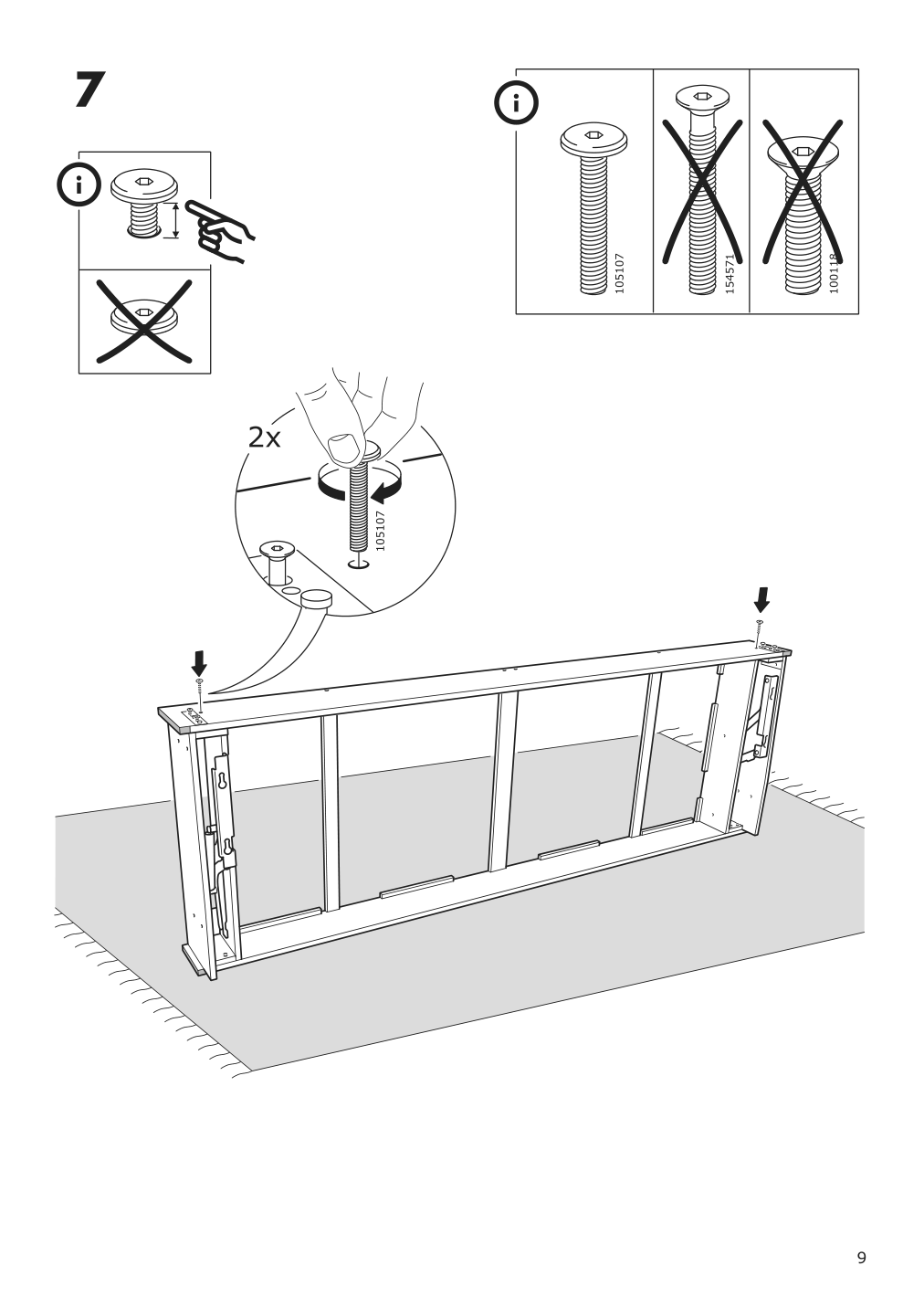 Assembly instructions for IKEA Friheten sleeper sofa skiftebo dark gray | Page 9 - IKEA FRIHETEN sleeper sofa 503.411.48