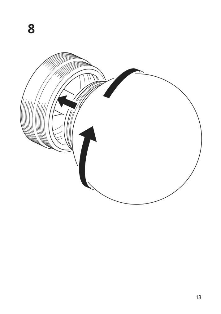 Assembly instructions for IKEA Frihult ceiling wall lamp black | Page 13 - IKEA FRIHULT ceiling/wall lamp 704.315.53