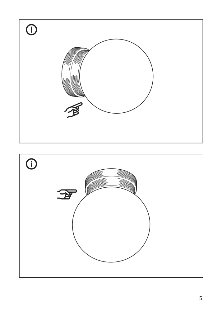 Assembly instructions for IKEA Frihult ceiling wall lamp black | Page 5 - IKEA FRIHULT ceiling/wall lamp 704.315.53