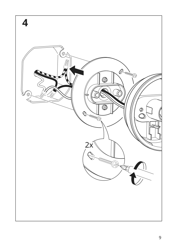 Assembly instructions for IKEA Frihult ceiling wall lamp black | Page 9 - IKEA FRIHULT ceiling/wall lamp 704.315.53
