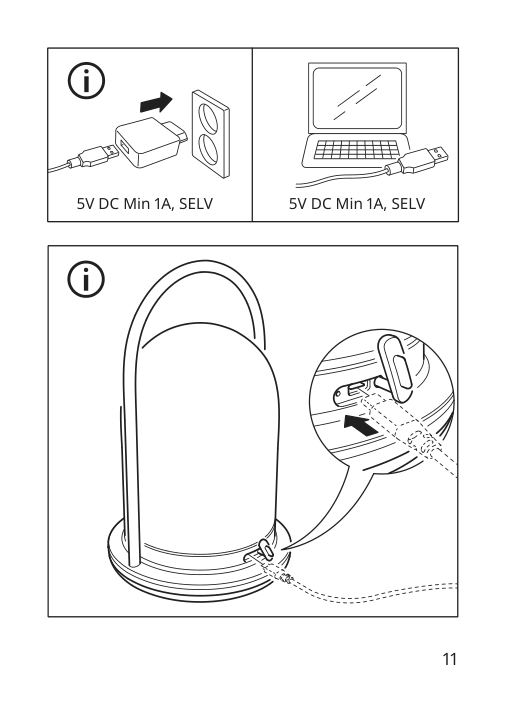 Assembly instructions for IKEA Froejda led lantern battery operated outdoor dimmable black | Page 11 - IKEA FRÖJDA LED lantern 805.821.55