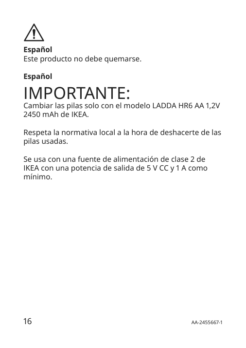 Assembly instructions for IKEA Froejda led lantern battery operated outdoor dimmable black | Page 16 - IKEA FRÖJDA LED lantern 805.821.55