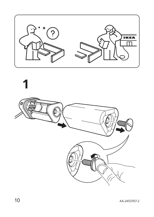 Assembly instructions for IKEA Froejda pendant lamp battery operated white | Page 10 - IKEA FRÖJDA pendant lamp 505.821.52