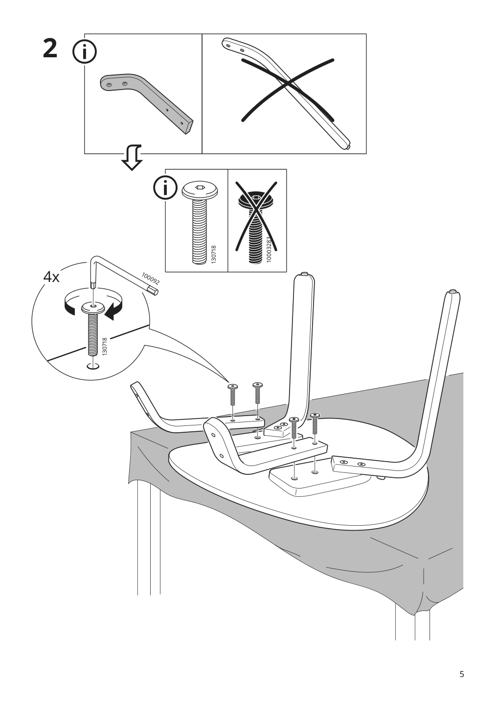 Assembly instructions for IKEA Froeset chair red stained oak veneer | Page 5 - IKEA FRÖSET chair 204.296.04