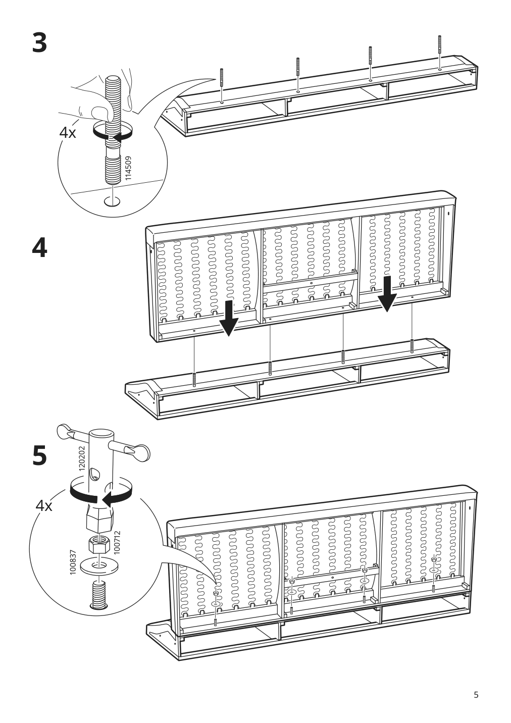 Assembly instructions for IKEA Froesloev sofa hyllie dark gray | Page 5 - IKEA FRÖSLÖV sofa 405.115.32