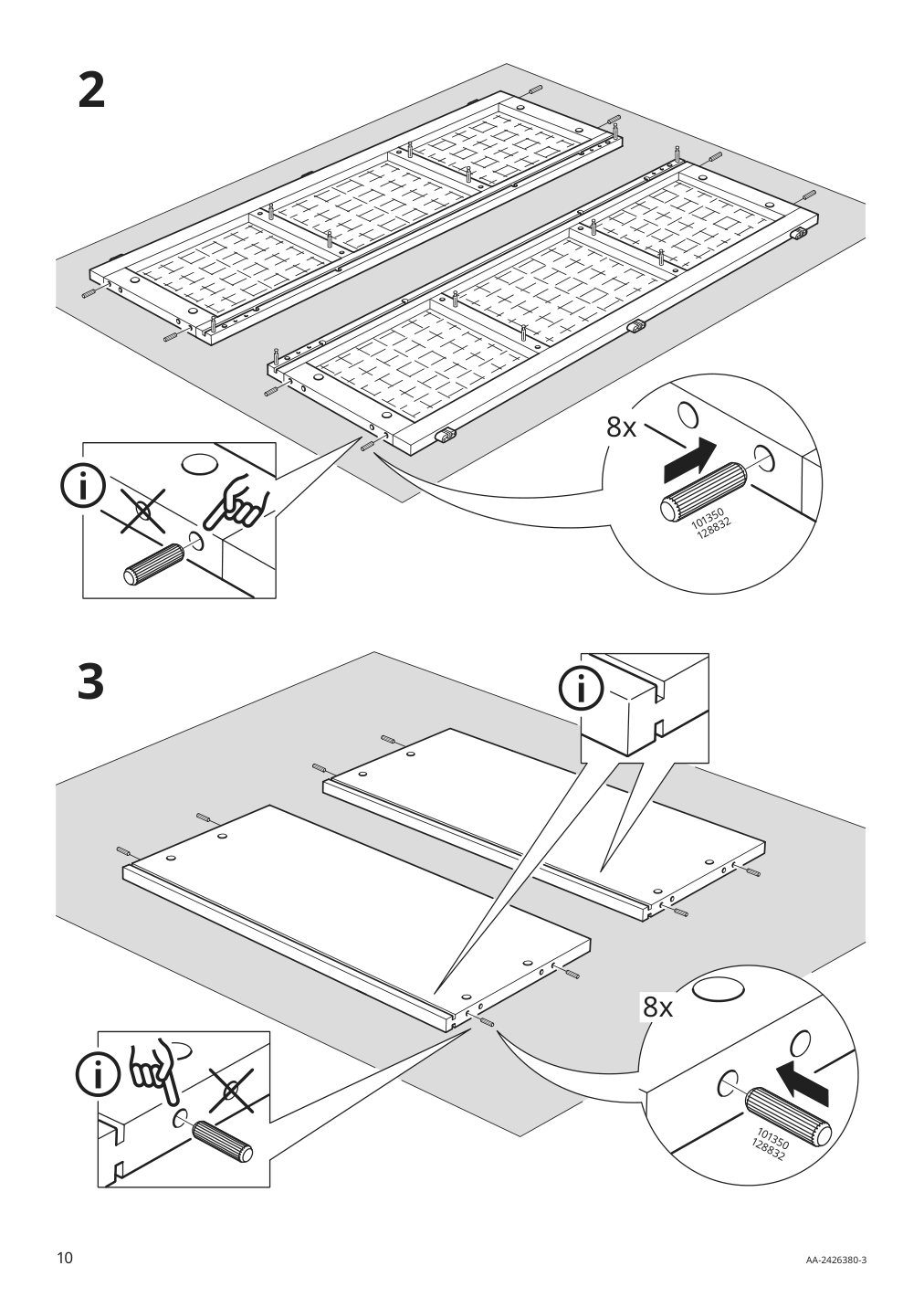 Assembly instructions for IKEA Fryksas cabinet rattan | Page 10 - IKEA FRYKSÅS cabinet 405.740.96